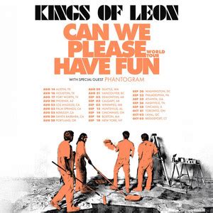 Kings Of Leon 2024 Tour Setlist Supports New Music Playlist By