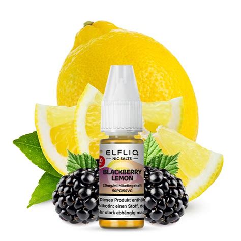 Elfbar Elfbar Elfliq Blackberry Lemon Nikotinsalz Liquid Mg Ml Nikotin