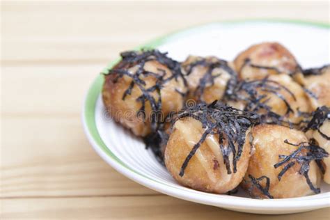 Takoyaki Most Popular Delicious Snack Of Japan Topping With Mayonnaise