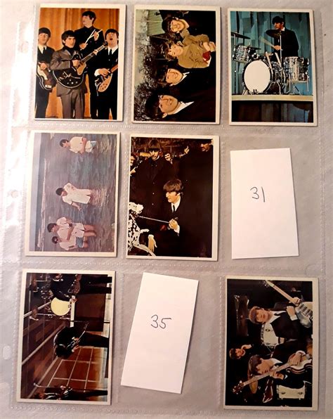 Beatles Trading Cards 1964 Beatles Color Cards Etsy