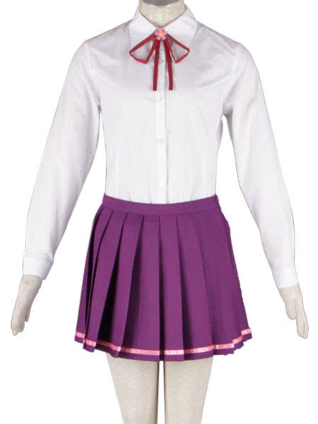 4 Piece Nylon Female Highschool Uniform Cosplay Costume