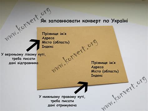 Як правильно підписати або заповнити конверт по Україні та за кордон ...
