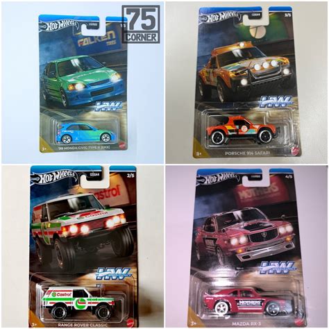 Corner HW Hot Wheels Speedgraphics Honda Civic Type R EK Porsche Rally Falken