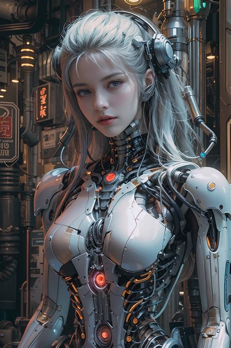 A Close Up Of A Woman In A Futuristic Suit With A Sci Fio SeaArt AI