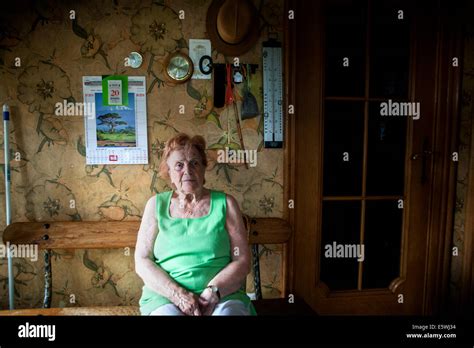 Elderly Person Indoors Stock Photo Alamy