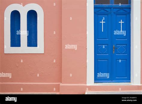 Church Door And Window Stock Photo Alamy