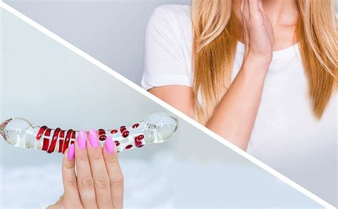 Glass dildo Rot 21 cm 3 5cm Doppeldilos für frauen Long dildo für paare frauen und manner Big