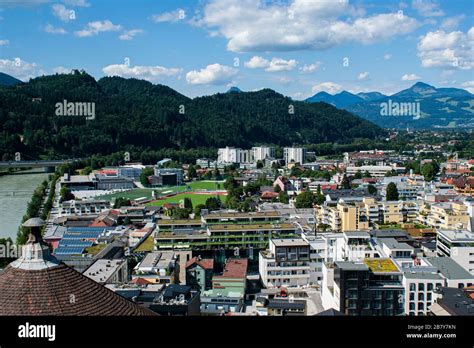 A view of Kufstein from the Fortress Stock Photo - Alamy