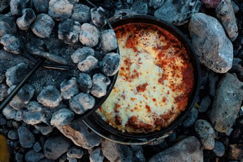 Delicious Dutch Oven Lasagna Camping Recipe Campspot