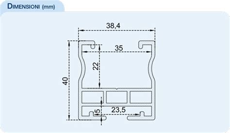 Easy Tech Profilo In Alluminio Per Sostegno Moduli Fotovoltaici