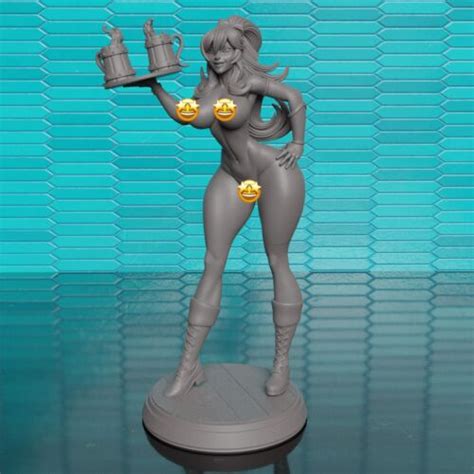 Sexy Barmaid Server Nude Nsfw Diorama Custom Resin Model Kit Diy