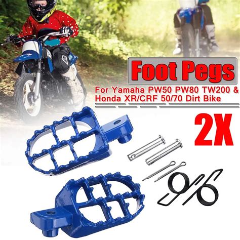 A Pair Universal Motorcycle Foot Pegs Pit Dirt Bike Motorbike Foot