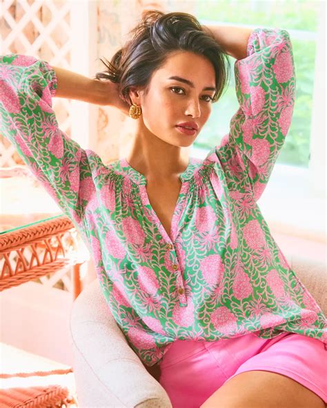 Elsa Silk Top | Lilly Pulitzer