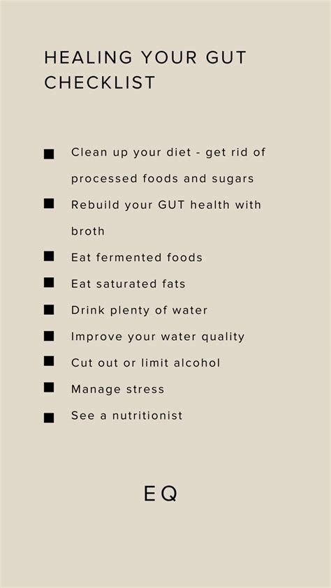 Healing your Gut Checklist | Health, Self improvement tips, Holistic health
