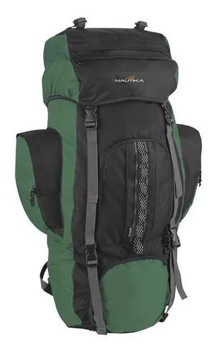 Mochila Intruder De 80 Litros Negra Y Verde Nautika MercadoLibre