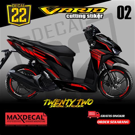 Cutting Sticker Vario 150 125 Aksesoris Motor Stiker Honda Vario