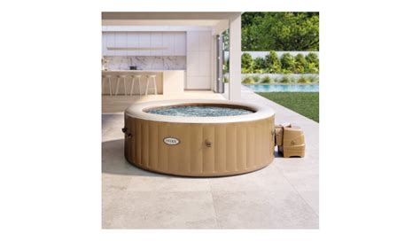 Intex 6 Person PureSpa Bubble Massage Inflatable Hot Tub Spa Set With Energy Efficient Spa