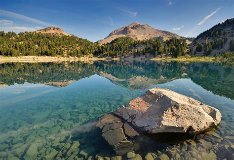 Lake Helen 1 Eagle Peak And Lassen Peak Are Reflected In Flickr