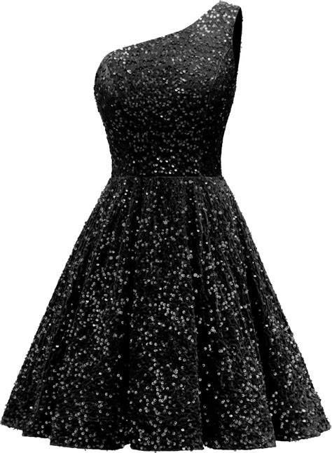 Hjindpr One Shoulder Sequin Homecoming Dresses For Teens