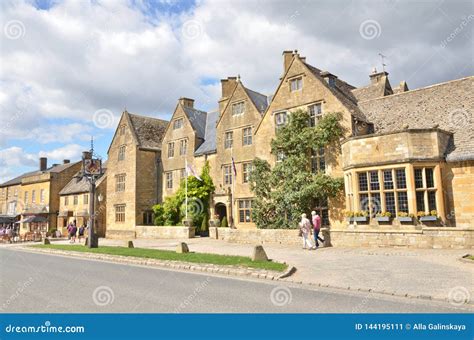 High Street In An Medieval Town Stock Image Image Of Nice High