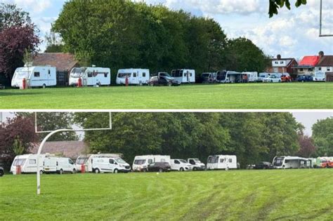 Unauthorised encampment in Taunton moves on after being served eviction