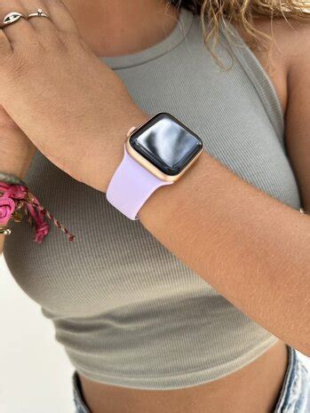 Xoxo Wildhearts Apple Watch Siliconen Bandje Paars Smartwatchbanden Nl