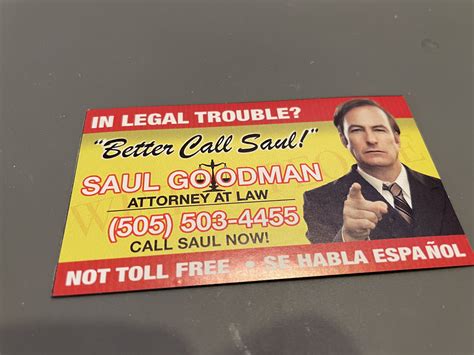 Better Call Saul Magnetic Card Los Pollo Hermanos Walter Etsy