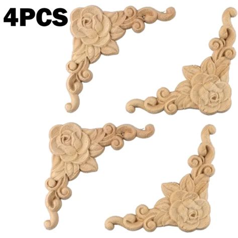 EN BOIS SCULPT Coin Applique Meuble Moulures D Calque D Cor Non