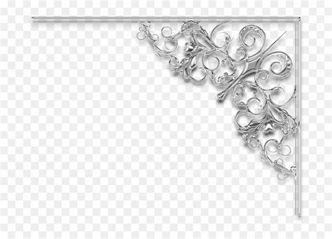 Silver Wedding Frame Png Transparent Png Vhv