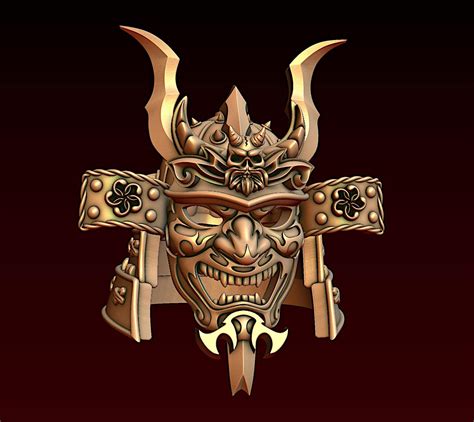 Samurai Helmet - 3D Model by alexkovalev