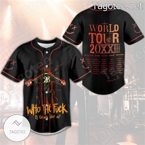 Louis Tomlinson Who The Fuck Is Gonna Stop Us World Tour Baseball Jersey Tagotee