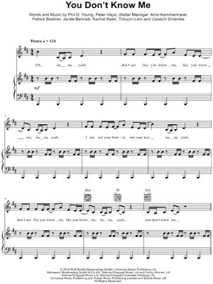 You Don T Know Me Sheet Music Arrangements Available Instantly