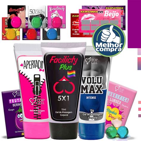 Kit Sex Shop Tentaçao 13 Produtos eróticos Top sexual Gel Sexy Shop lubrificante intimo mais