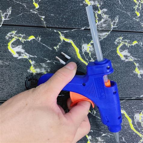 Electric Hot Glue Gun Silicone Adhesive Melt Glue Gun Glue Stick Temperature Tool W Industrial