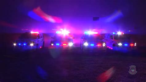 Florida Police Department Puts On Police Car Lights Show