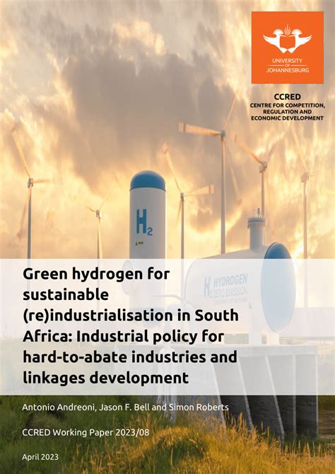 Pdf Green Hydrogen For Sustainable Re Industrialisation In South