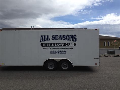 Trailer Graphics For Bozeman Lawn Care Company Signs And Designs Unlimited