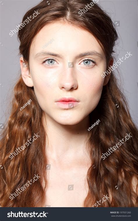 Beautiful Model Lady Natural Makeup Brunette Stock Photo 197931260 Shutterstock
