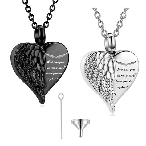 Collier D Urne De Coeur De Cr Mation Pour Les Femmes Et Les Hommes