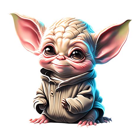 Cute Baby Yoda Digital Graphic Creative Fabrica