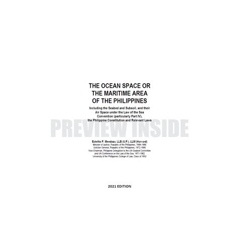 The Ocean Space or the Maritime Area of the Philippines – Centralbooks