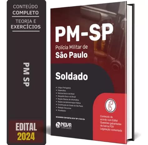 Apostila Pm Sp 2024 Soldado Parcelamento Sem Juros