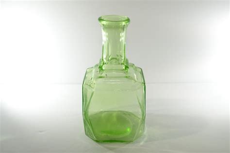 Anchor Hocking Green Depression Glass Carafe Decanter Etsy