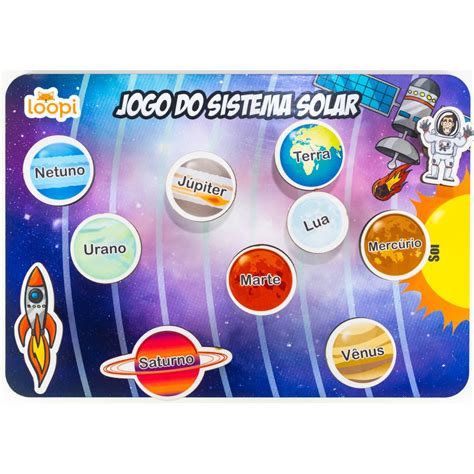 Jogo Do Sistema Solar - Jogo do Sistema Solar - T0016 - Loopi Toys - Kits e Gifts | Loja de ...