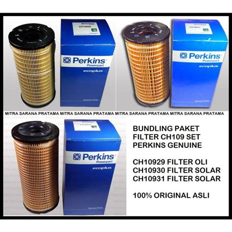 Jual SET FILTER CH10929 CH10930 CH10931 PERKINS GENUINE ASLI Shopee