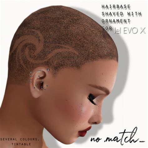 Second Life Marketplace No Match Lel Evox Hairbase Shaved