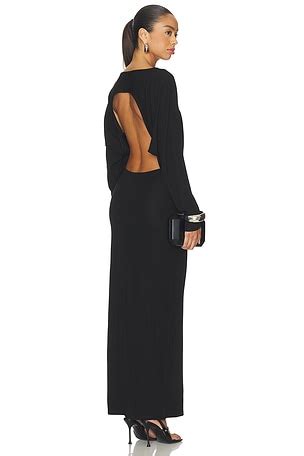 womens black maxi dresses
