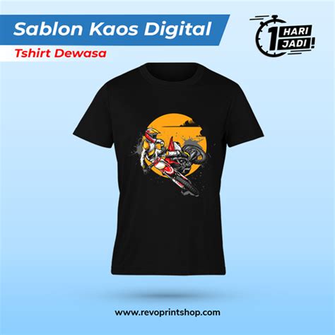 sablon kaos digital tshirt dewasa revo print