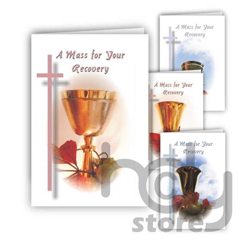 Get Well Mass Card Chalicecross Designs Pk Of 4