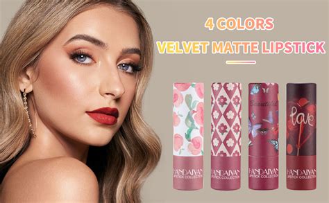 Amazon VOTACOS 4 Colors Nude Matte Lipstick Set Velvet Moisture